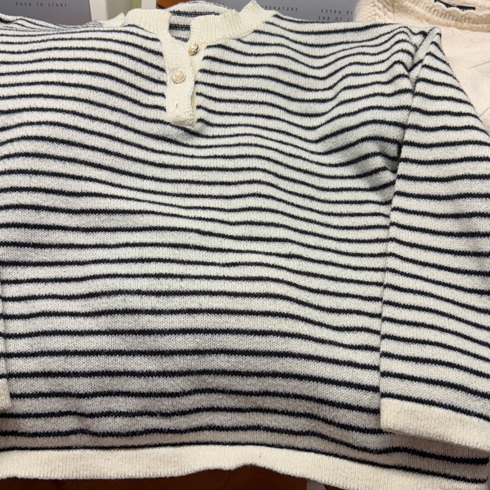Striped Black and White Sweater